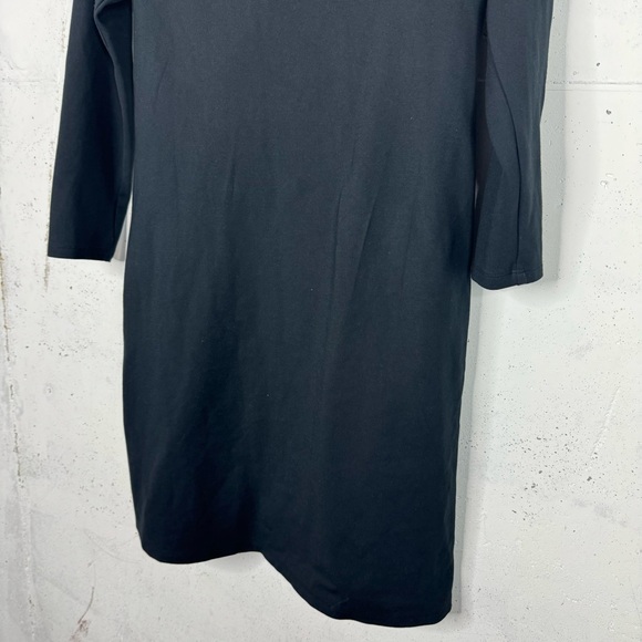 Abercrombie & Fitch Deep V Ponte Thick Knit Twisted Wrap Front Dress 3/4 Sleeve - Picture 12 of 14